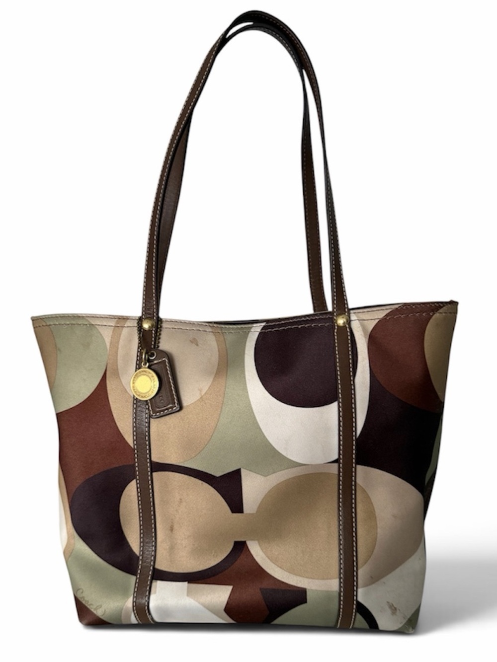 Coach Y2K Op Art Sateen Tote